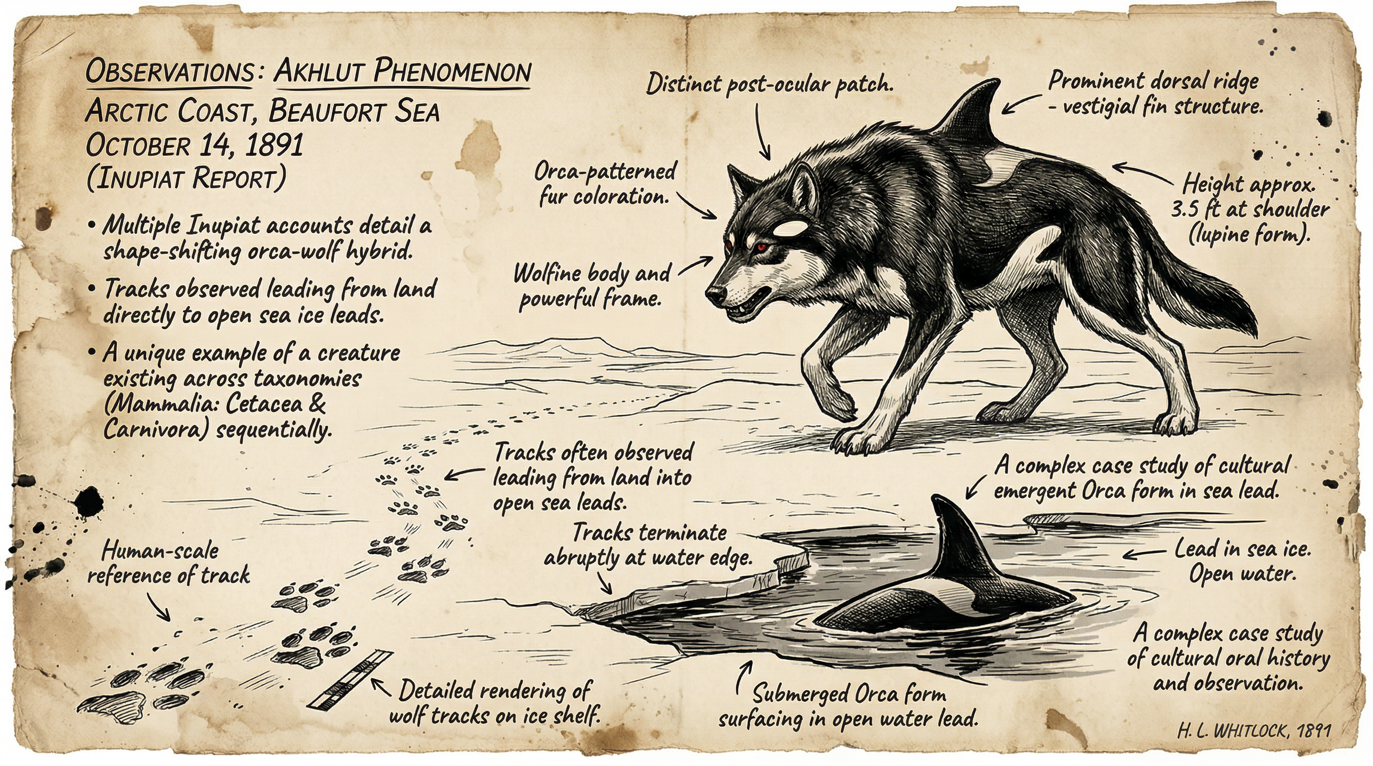 Illustration of Akhlut