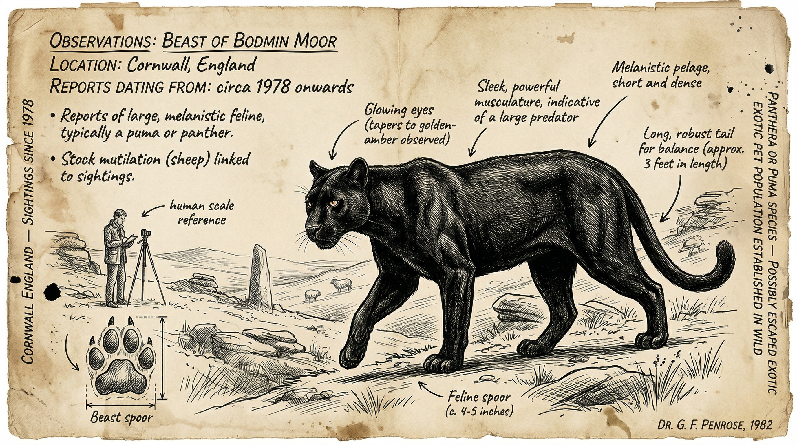 Illustration of Beast of Bodmin Moor