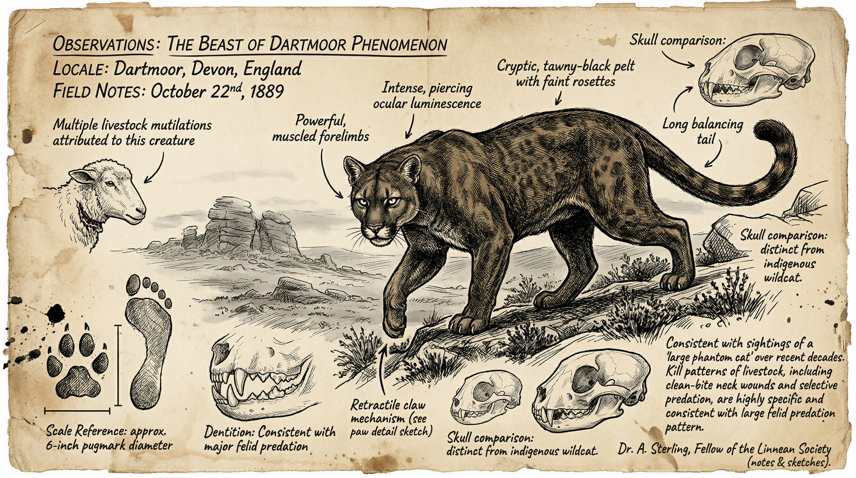 Illustration of Beast of Dartmoor