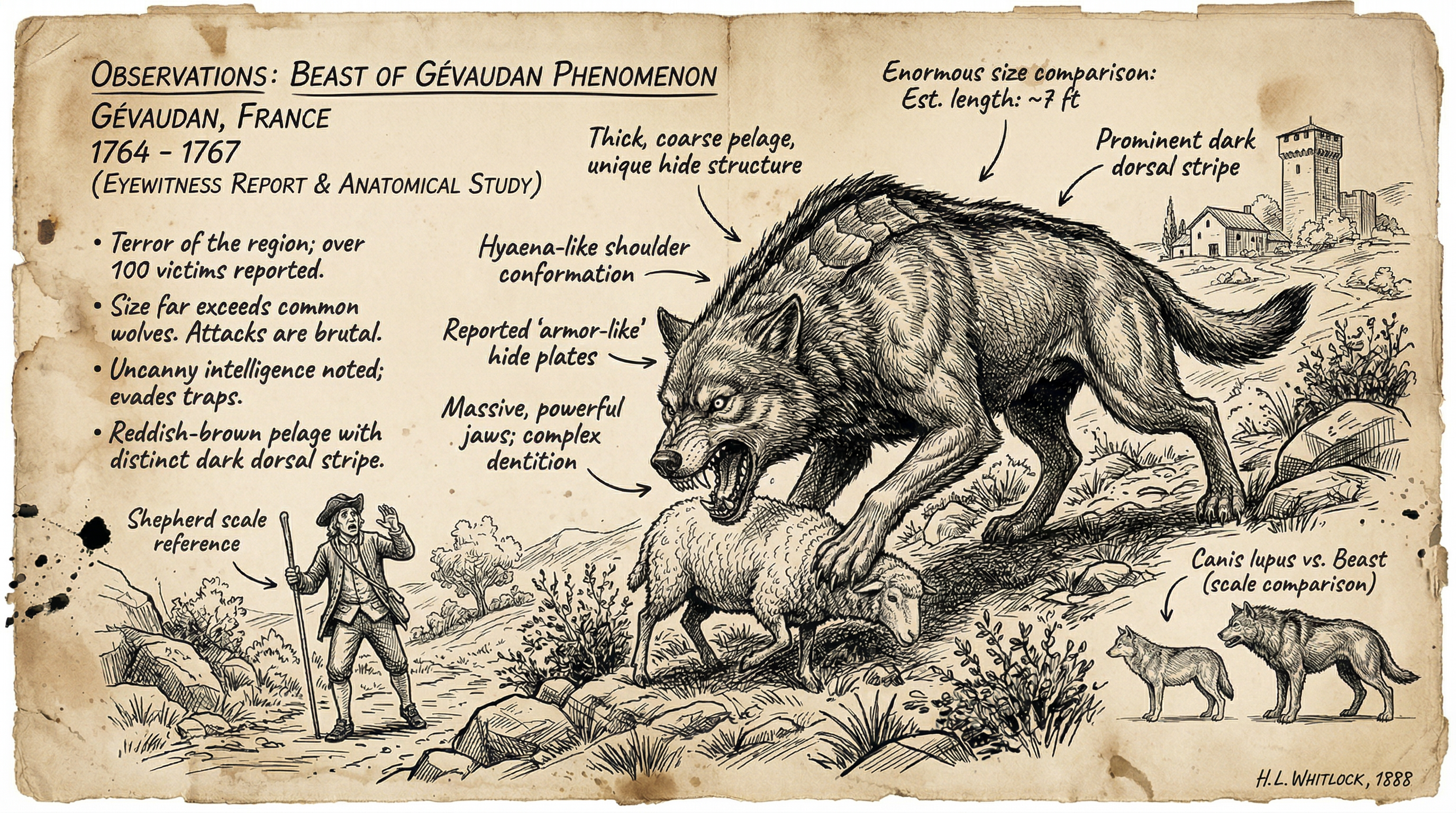 Illustration of Beast of Gévaudan