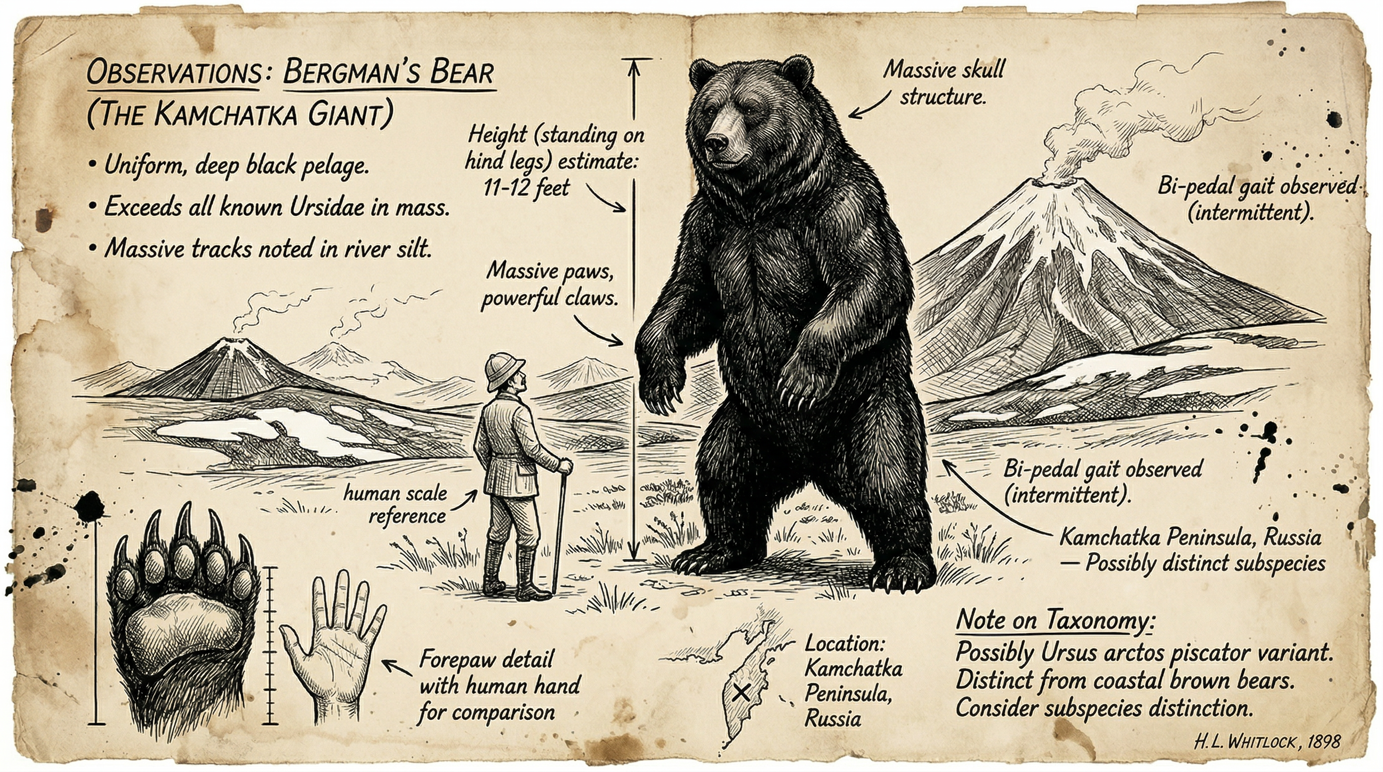 Illustration of Bergman's Bear