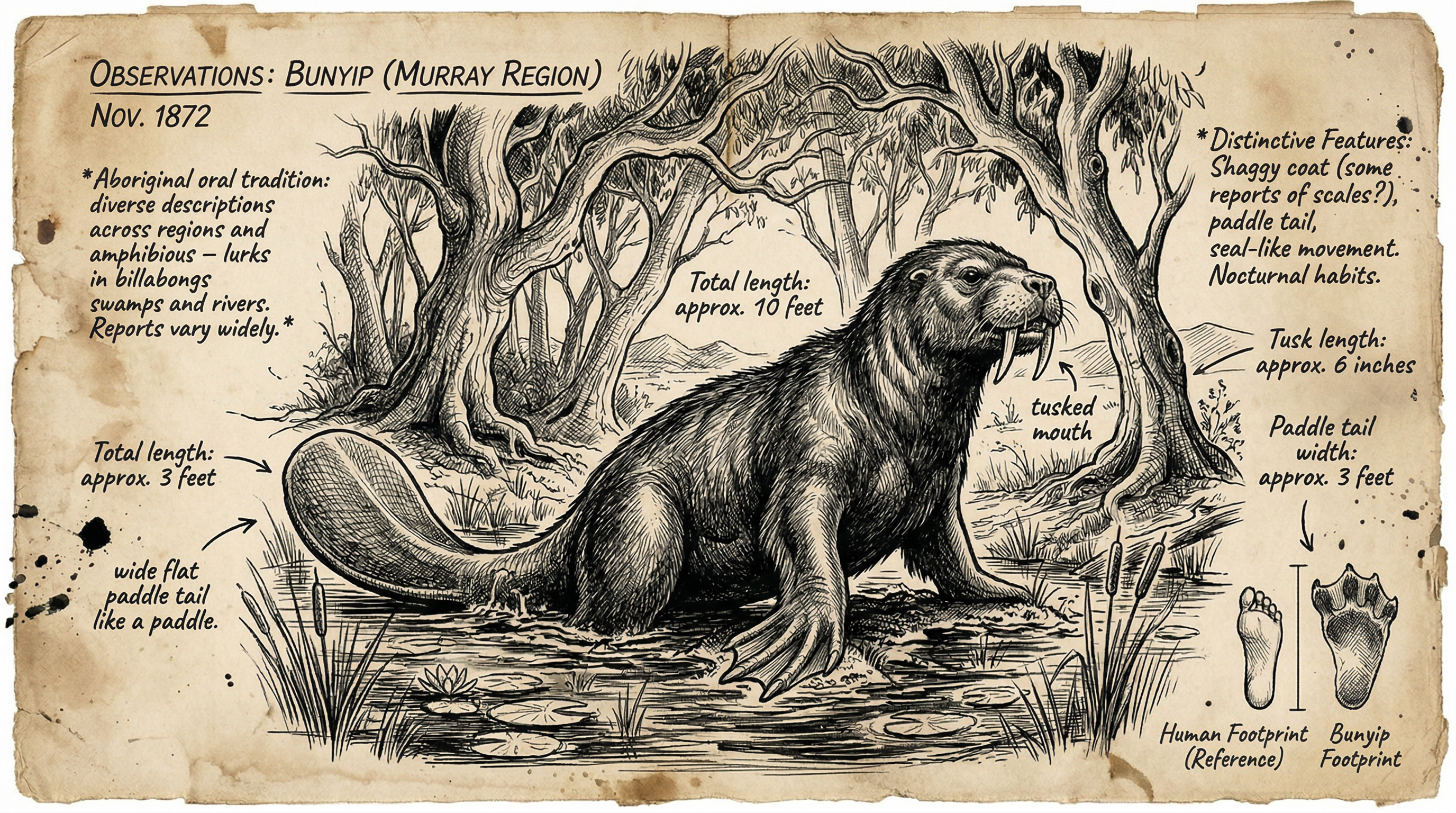 Illustration of Bunyip