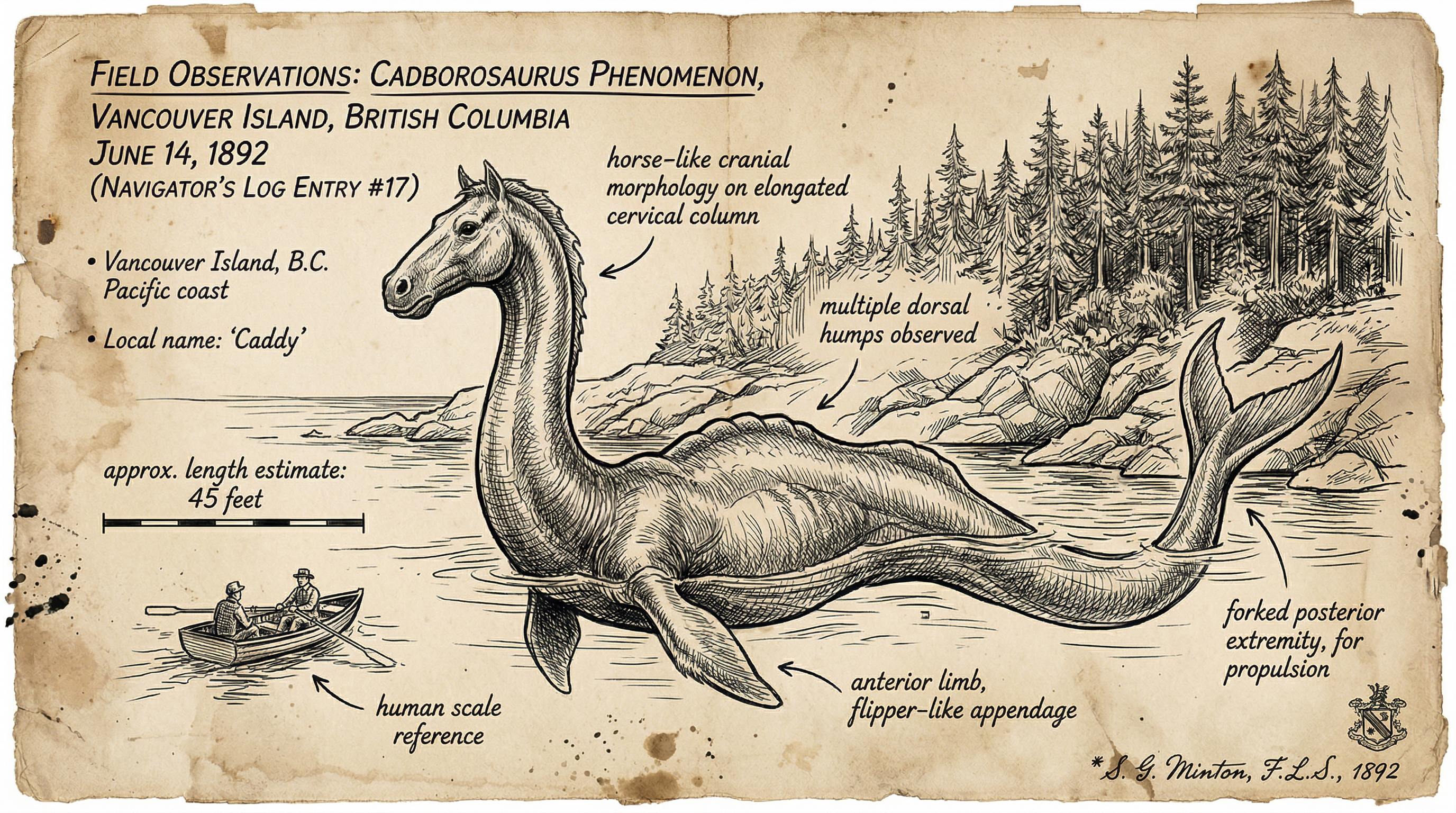 Illustration of Cadborosaurus