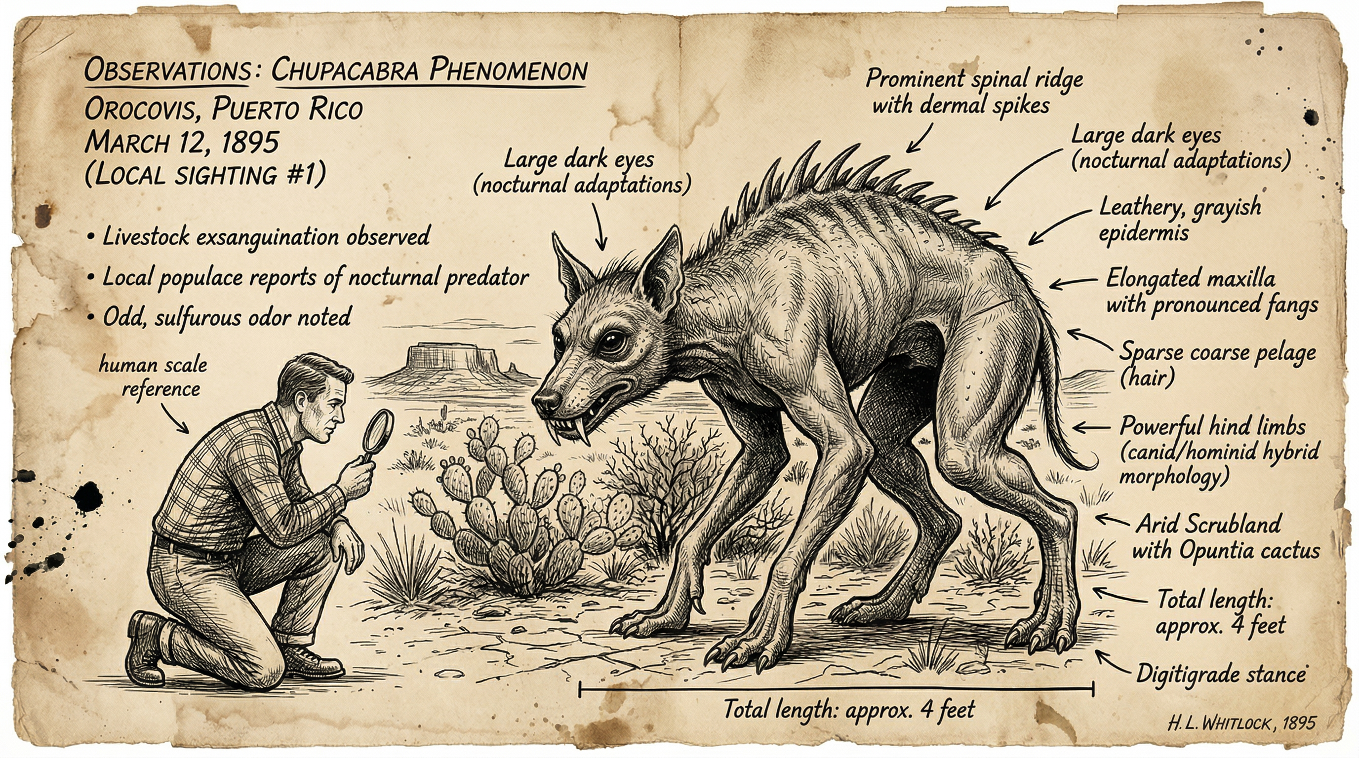 Illustration of Chupacabra