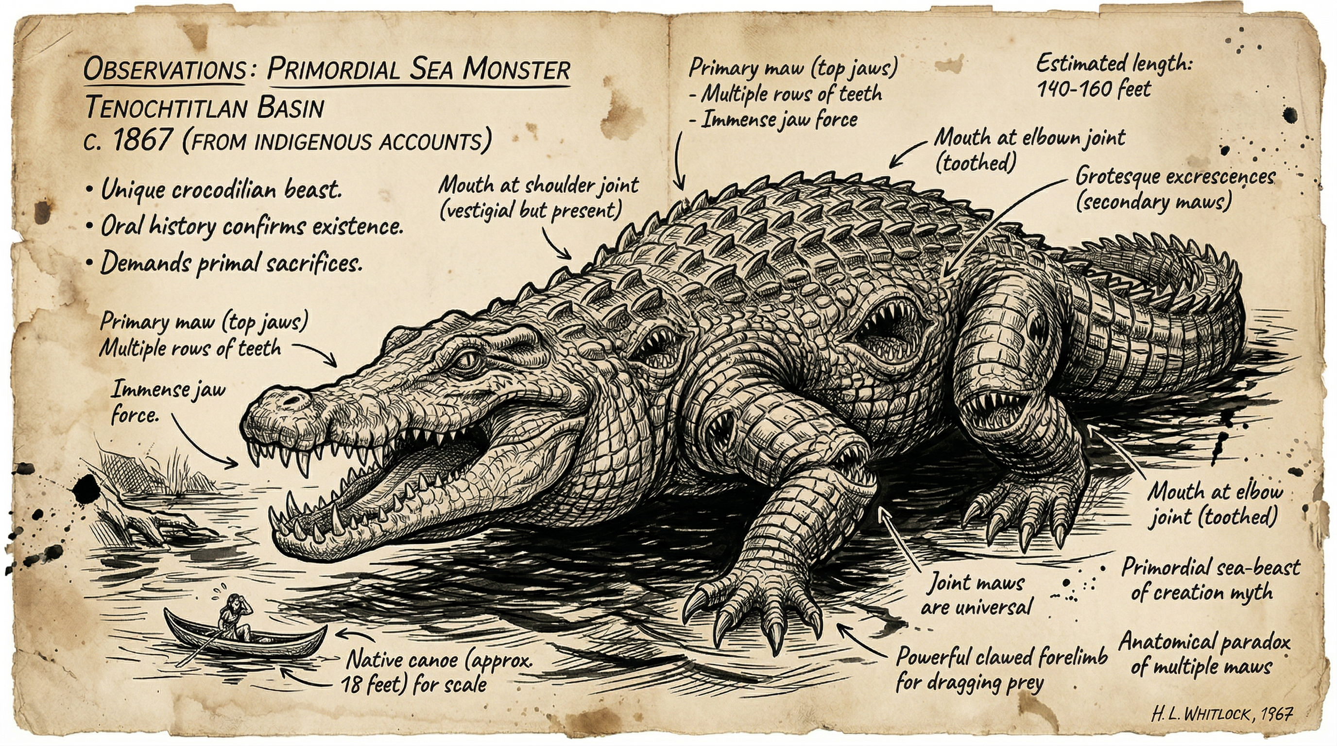 Illustration of Cipactli