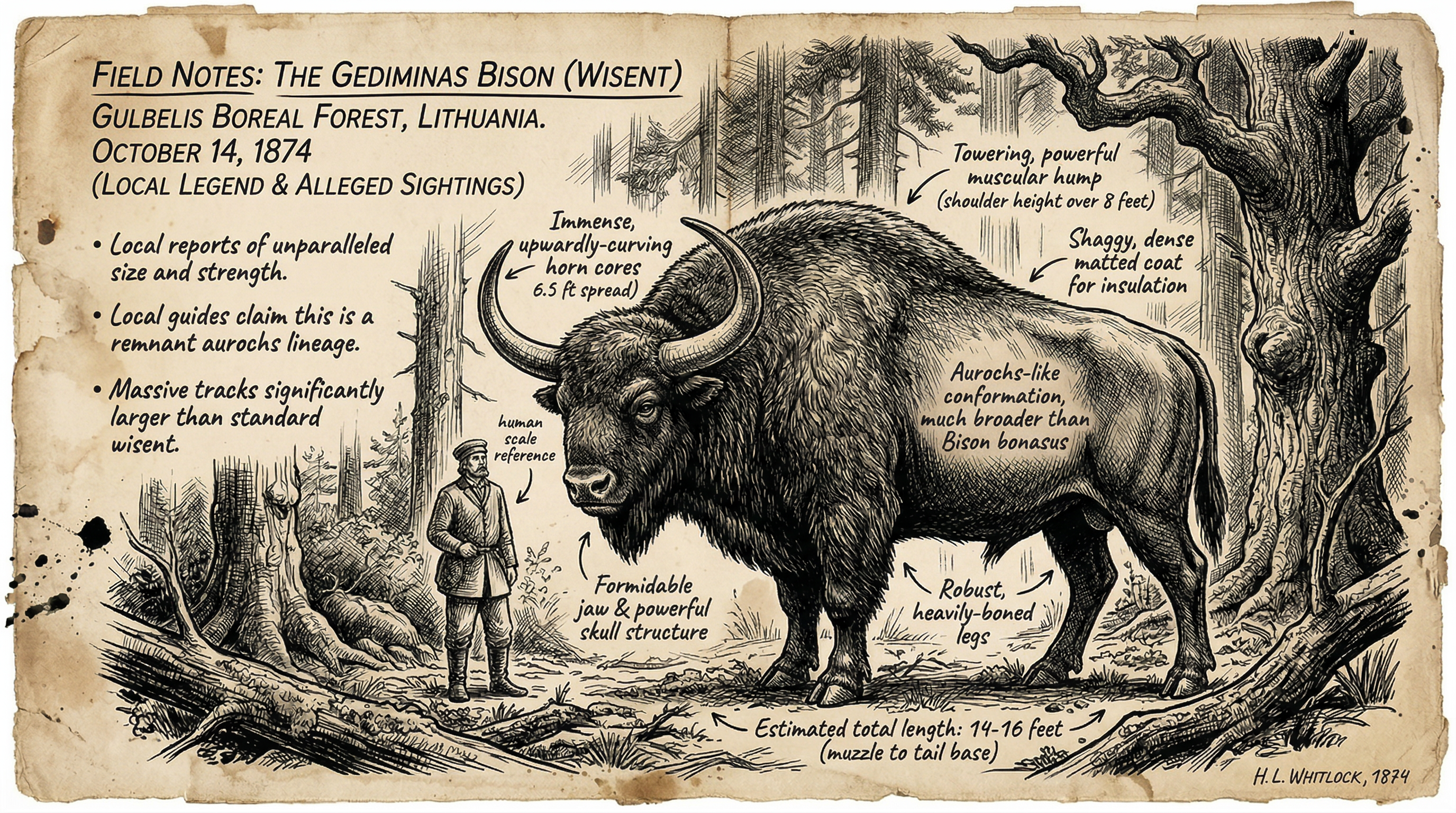 Illustration of Gedymin's Bison