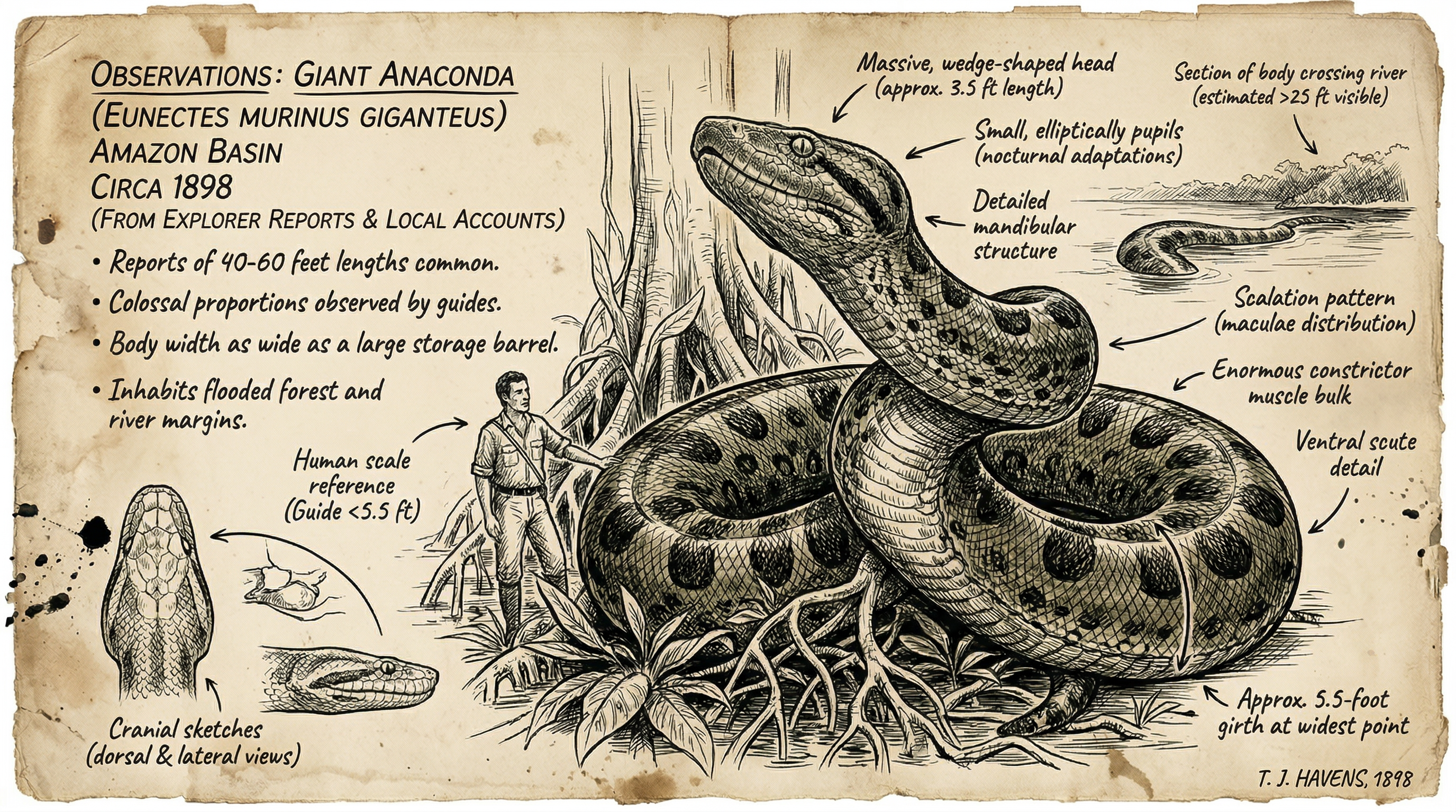 Illustration of Giant Anaconda