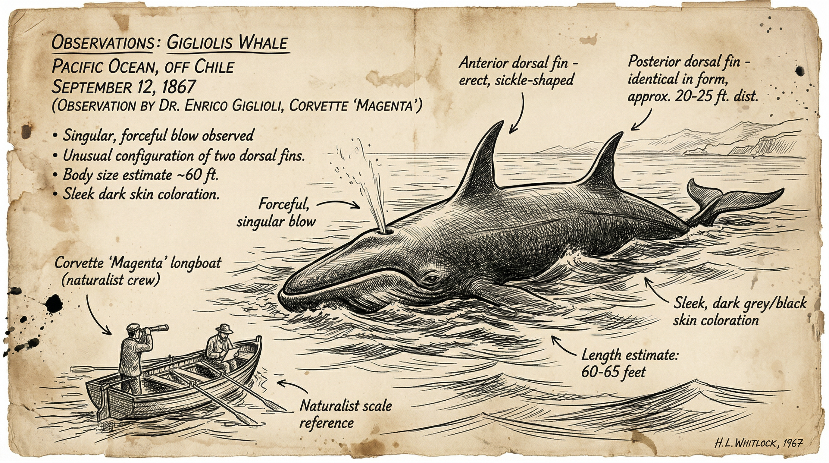 Illustration of Giglioli's Whale