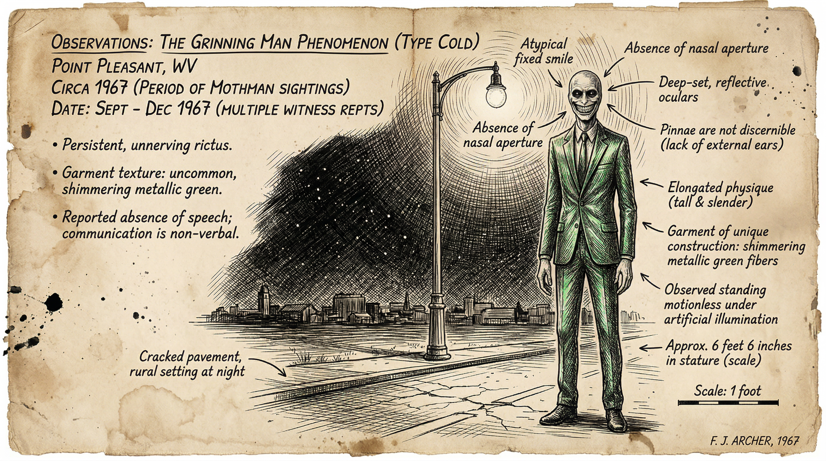 Illustration of Grinning Man