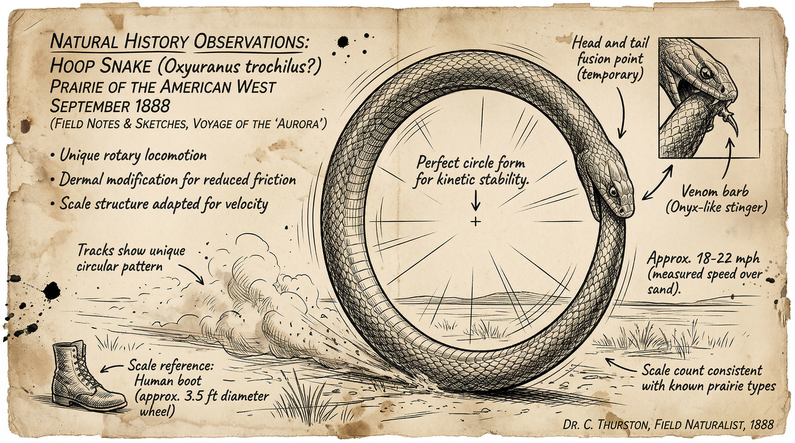 Illustration of Hoop Snake