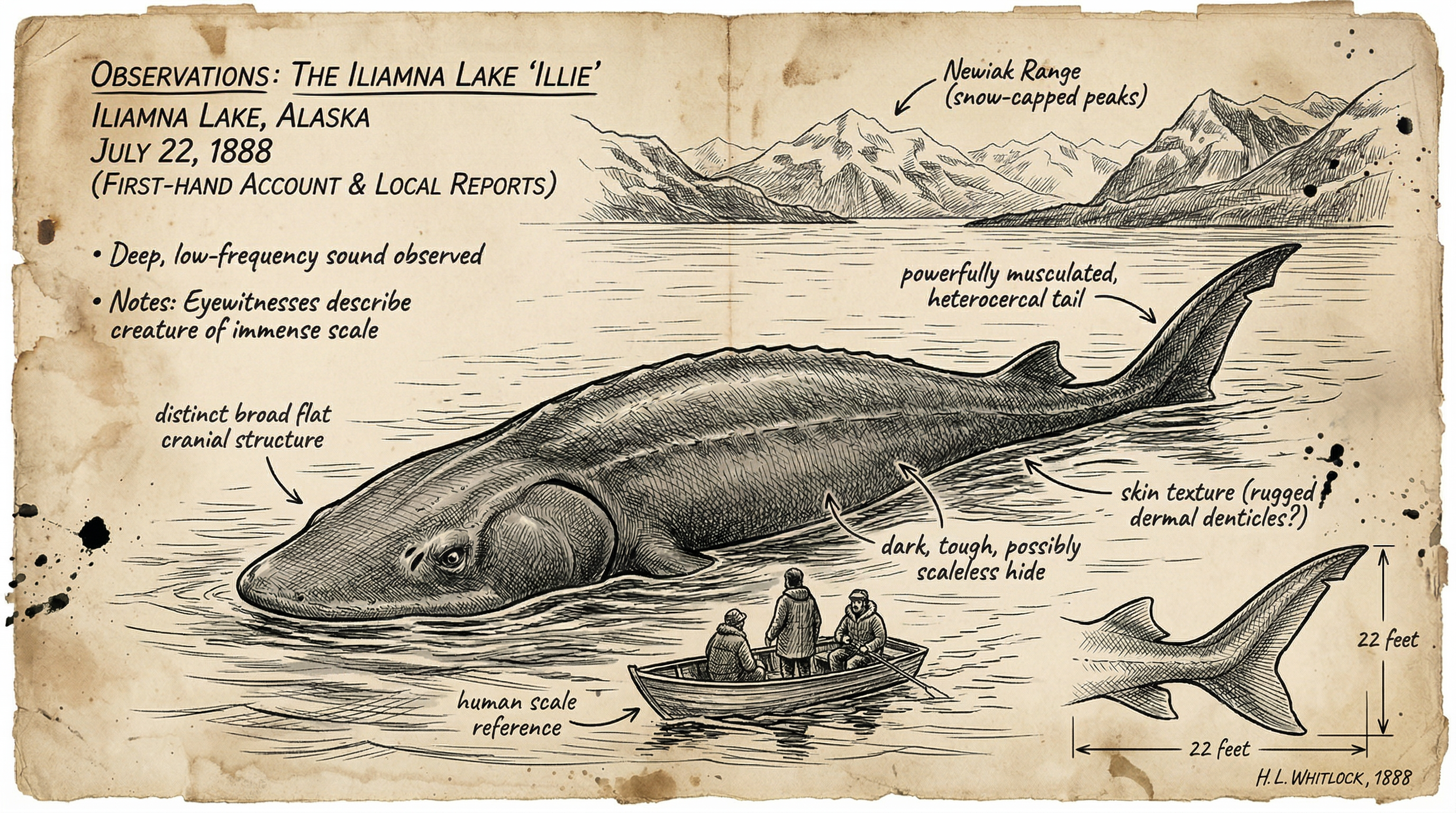 Illustration of Iliamna Lake Monster