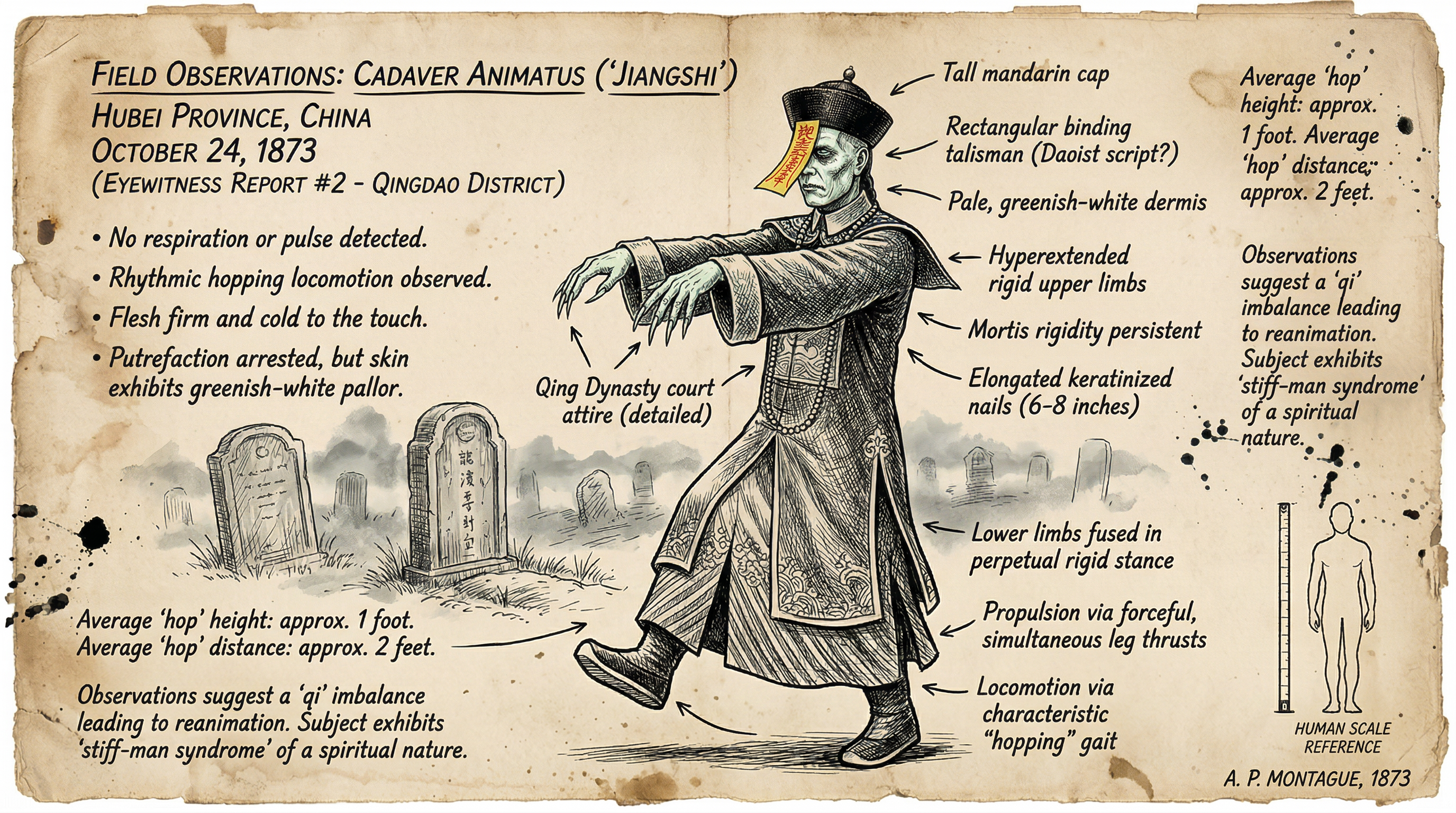 Illustration of Jiangshi