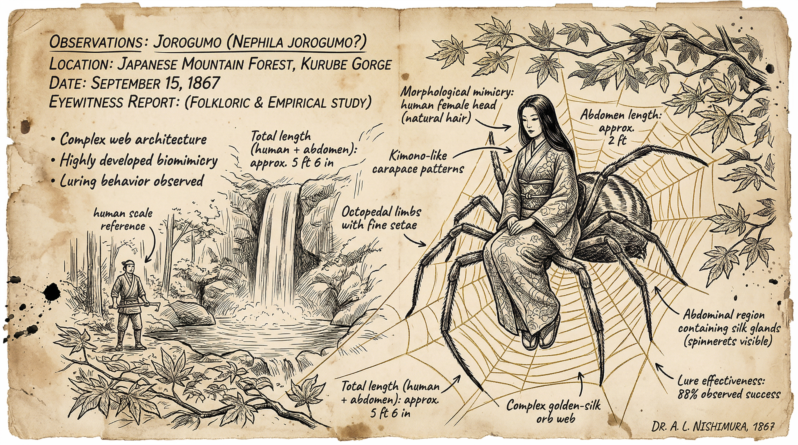 Illustration of Jorogumo