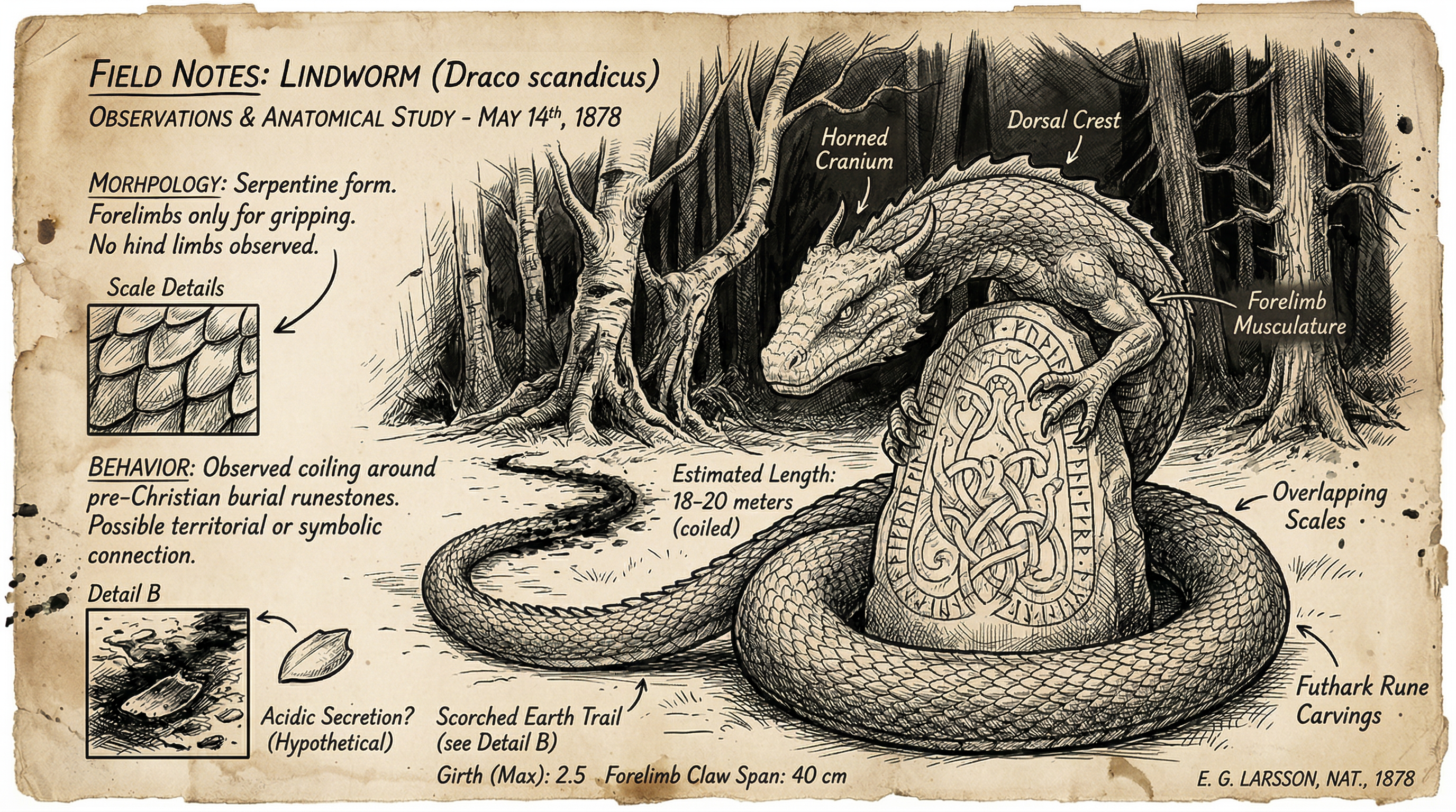 Illustration of Lindworm