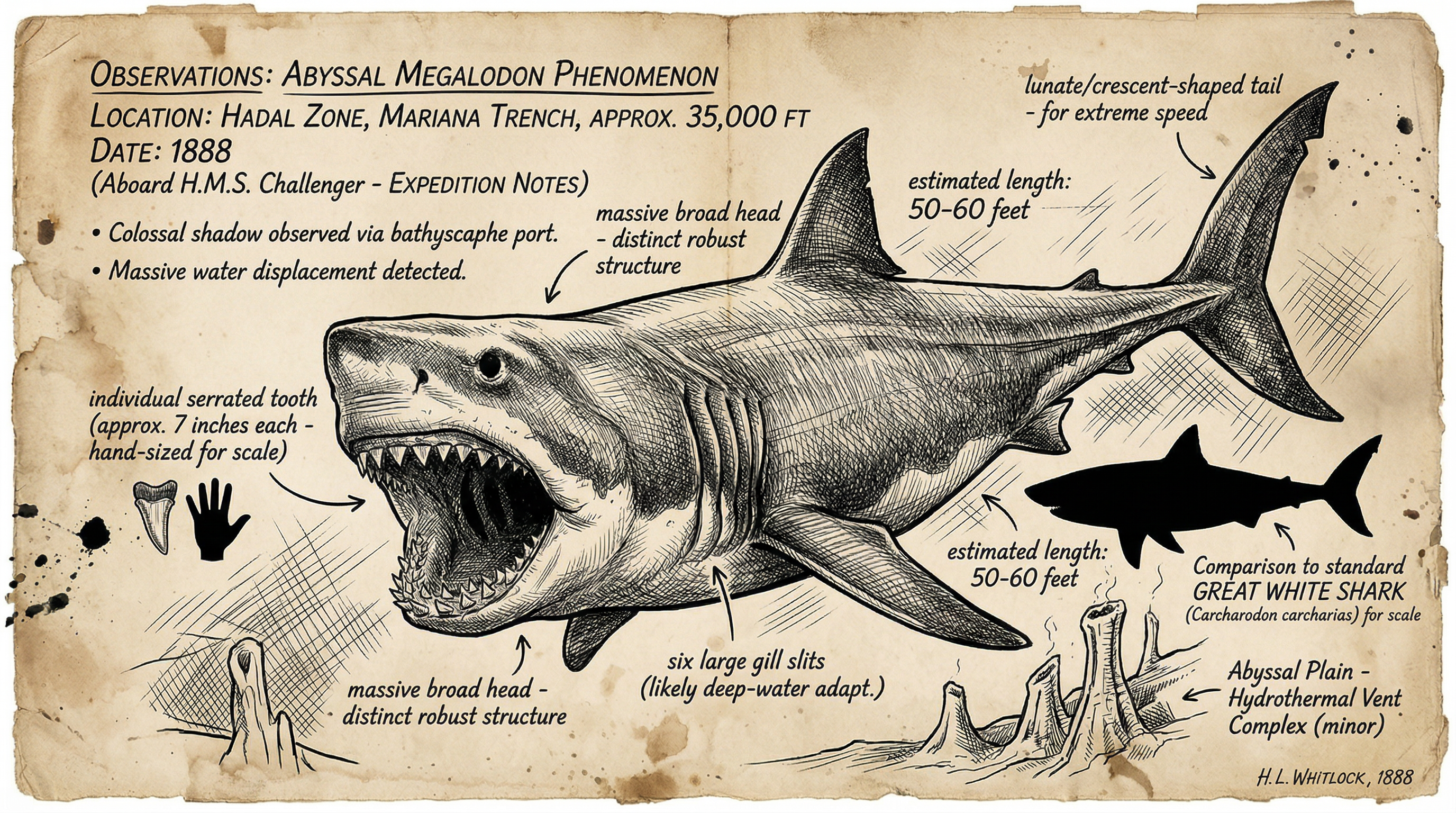 Illustration of Megalodon