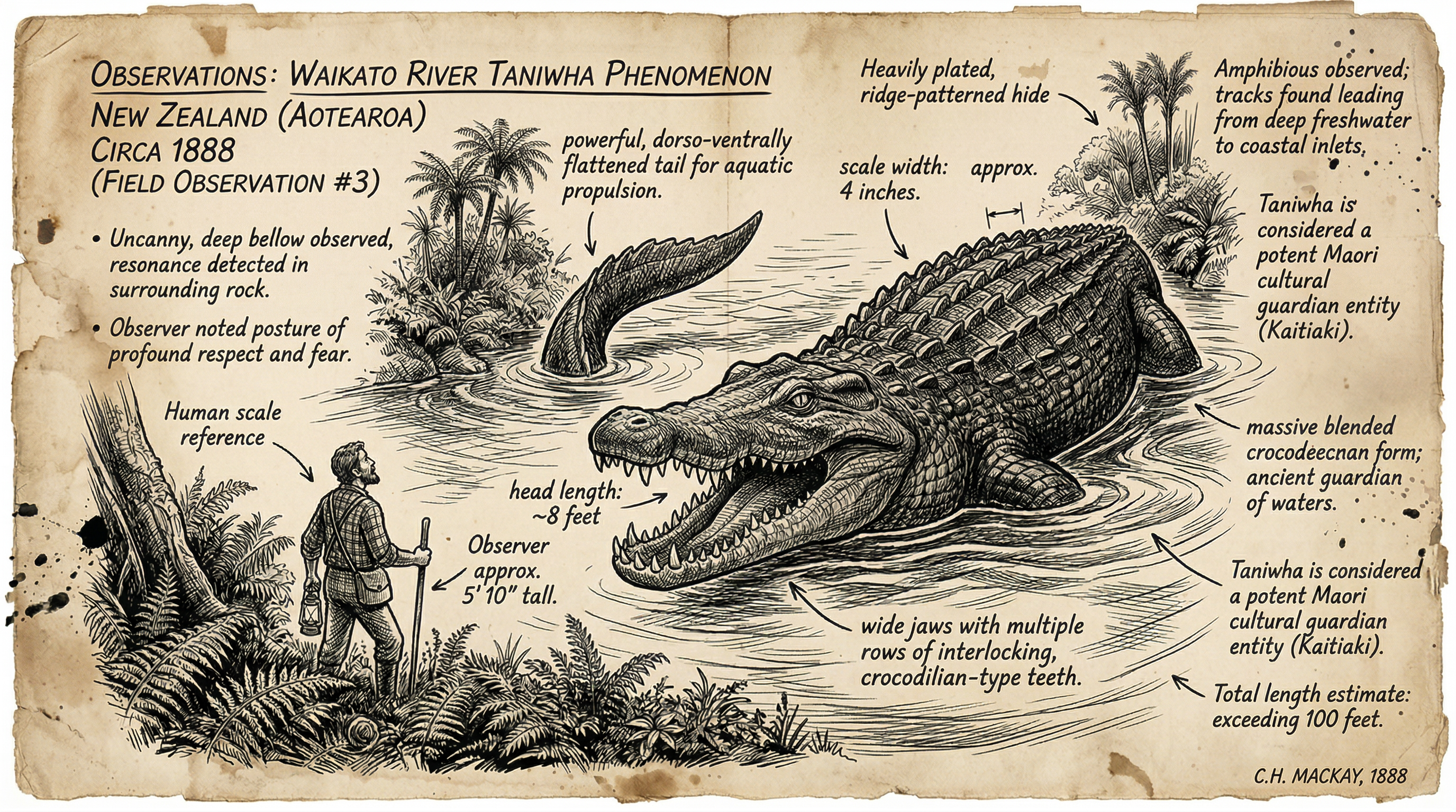 Illustration of Taniwha